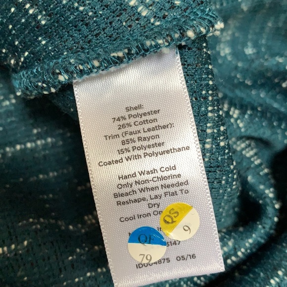 Talbots | Leather trimmed tweed dress - Picture 8 of 8